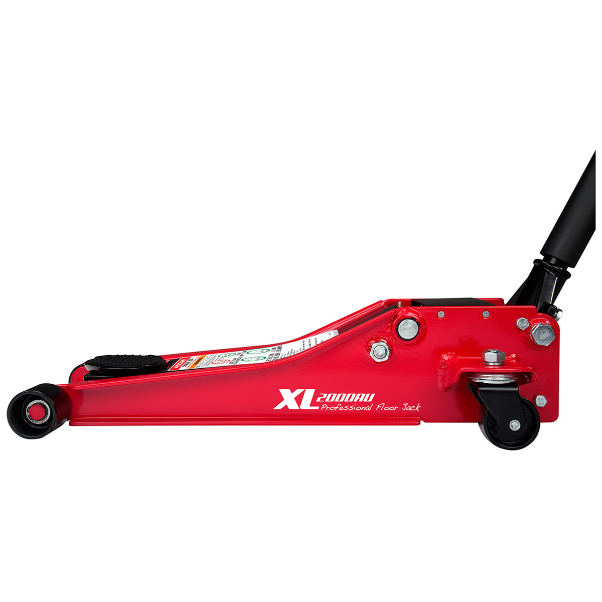 Arcan Low Profile Steel Floor Jack 2000kg Low height 78mm High height