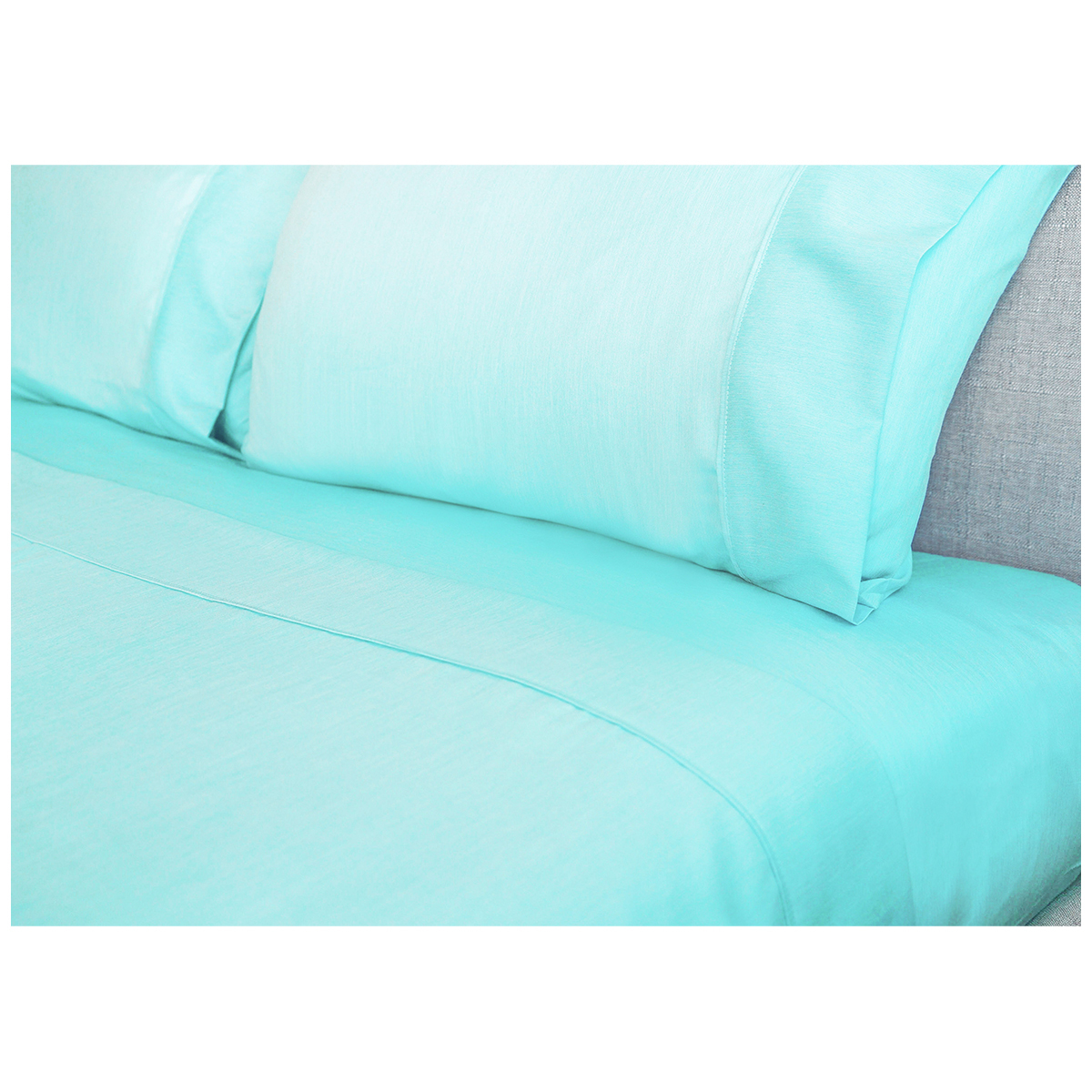 Ramesses 2000 TC Bamboo Double Sheet Set Aqua Double