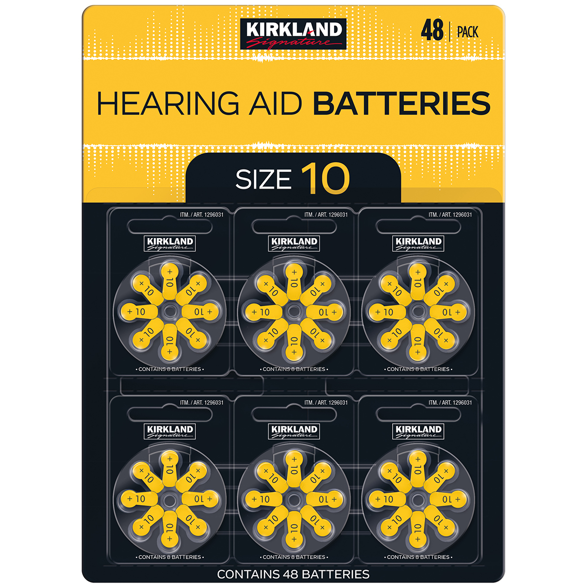 Kirkland Signature Hearing Aid Batteries Size 10 2 x 48pk 10