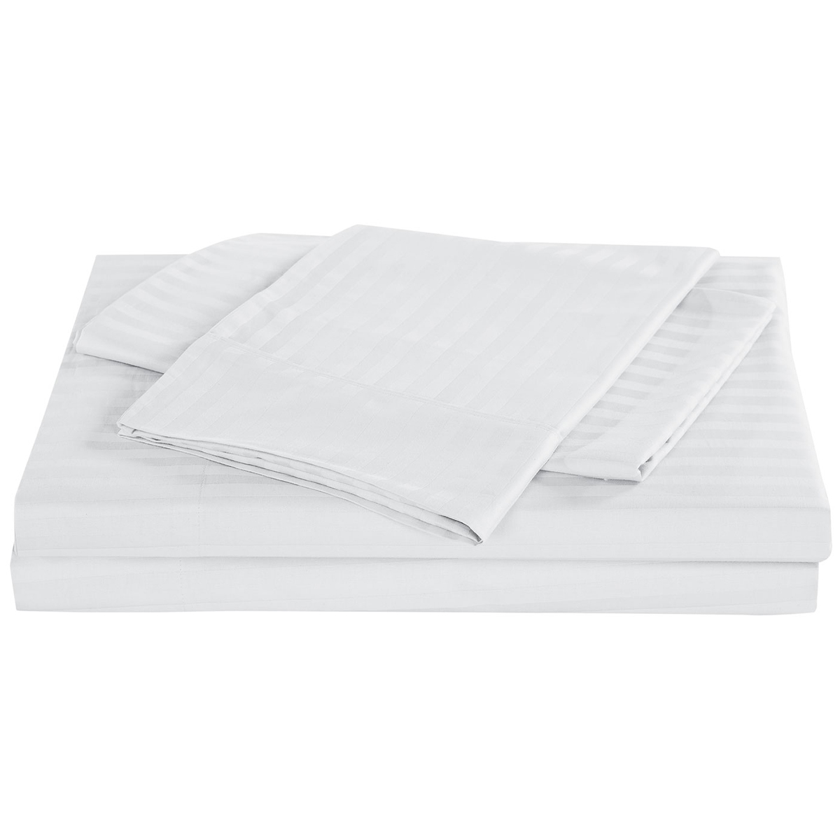 Kensington 1200TC 100 Cotton Queen Sheet Set White Queen