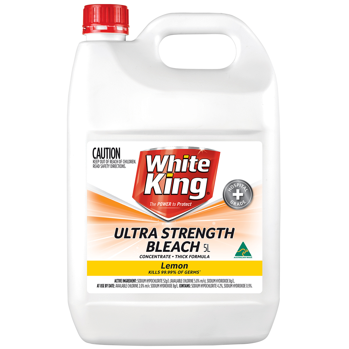 White King Ultra Strength Bleach 5L
