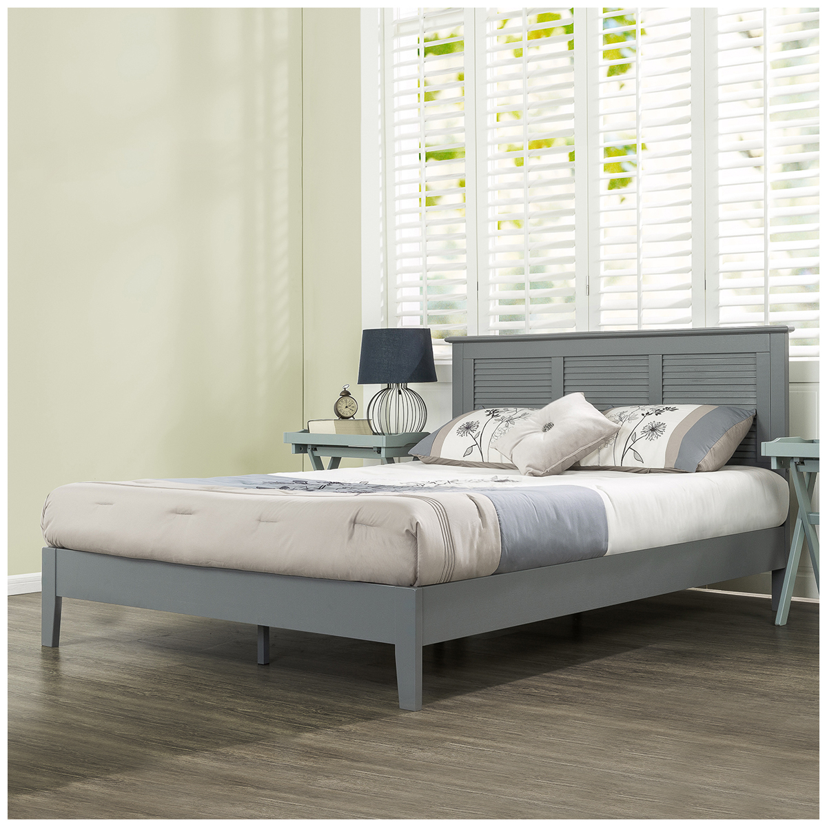Blackstone Wooden Bed Frame Single Grey, Blackstone Elite Kerrigan King Panel Bed Frame