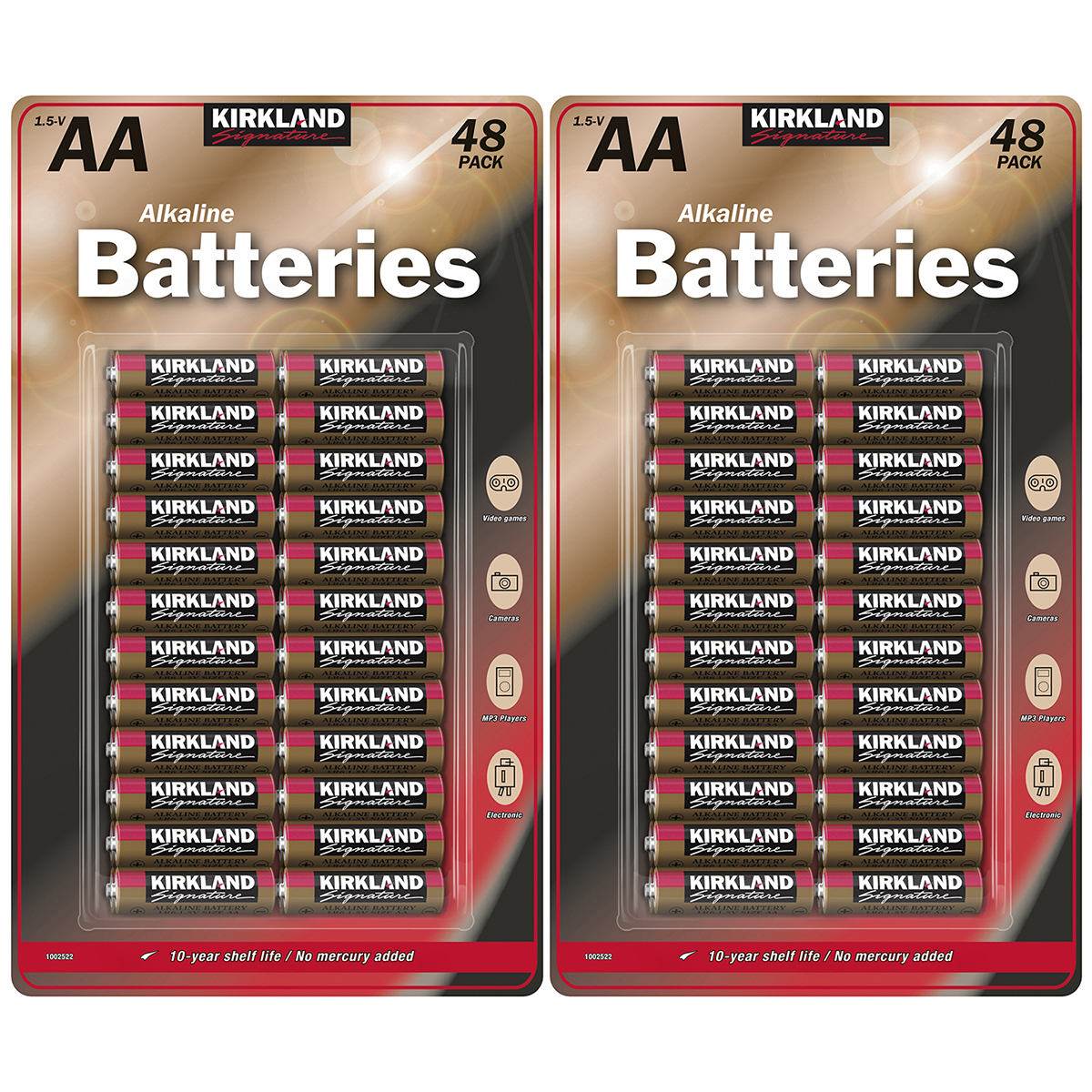 Kirkland Signature AA Batteries 48 x 2 Pack