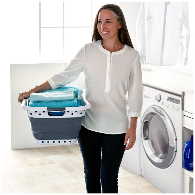 Pop & Load Collapsible Laundry Basket 42L