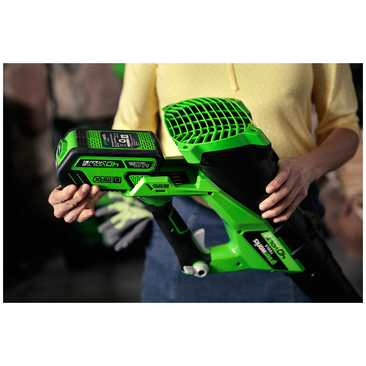 Greenworks 40v Li Ion Garden Blower 2400807 Kit Greenworks 40v Li Ion Garden Blower 2400807 Kit