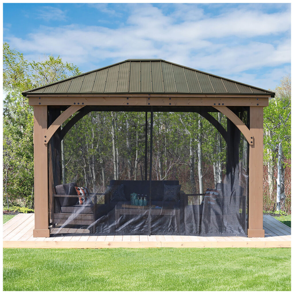 Yardistry 4.3 x 3.7 m Gazebo Mesh Kit