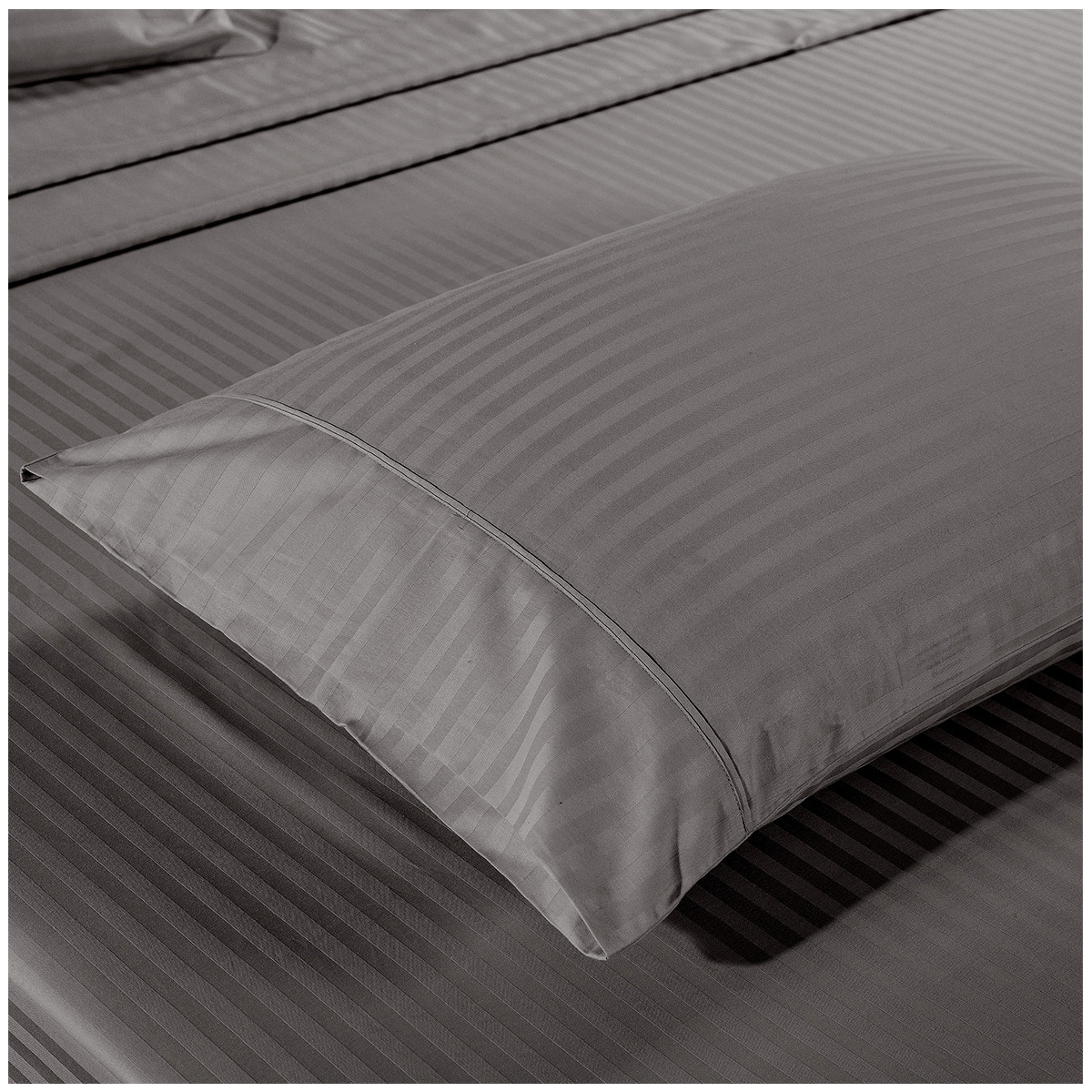 Kensington 1200TC 100 Cotton Queen Sheet Set Charcoal Queen