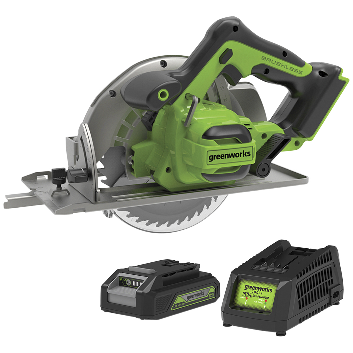 Greenworks 24V Brushless Circular Saw (7.25