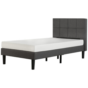 Blackstone Square Stitched Single Bed, Blackstone Queen Upholstered Square Stitched Platform Bed