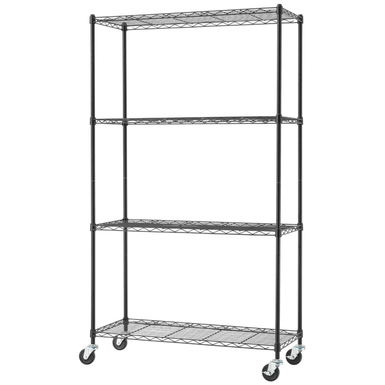 Trinity Basics 4 Tier Shelving Rack Black