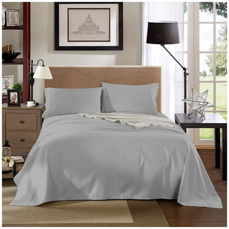 Kensington 1200 Thread Count Stripe Cotton Sheet Set Double