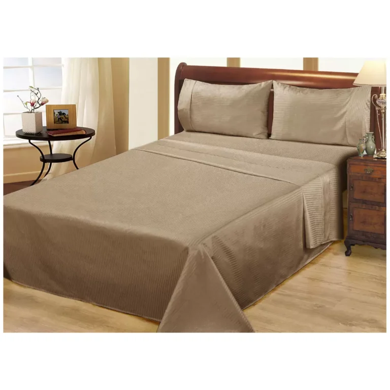 Ramesses 1000 Thread Count Pima Cotton Narrow Stripe King Sheet Set