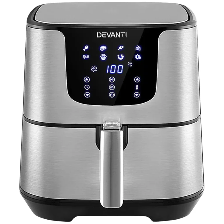 Devanti 7L Digital Air Fryer Silver AF-K-G-5T6-SS