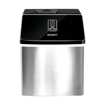 Devanti 3.2L Portable Ice Cube Maker Stainless Steel