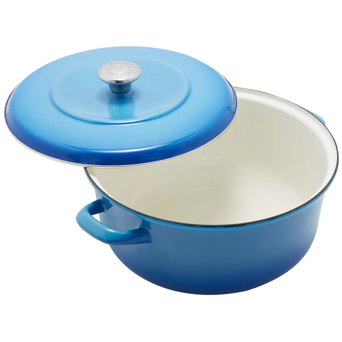 Merton & Storck Enameled Iron Dutch Oven 5L Caribbean Blue