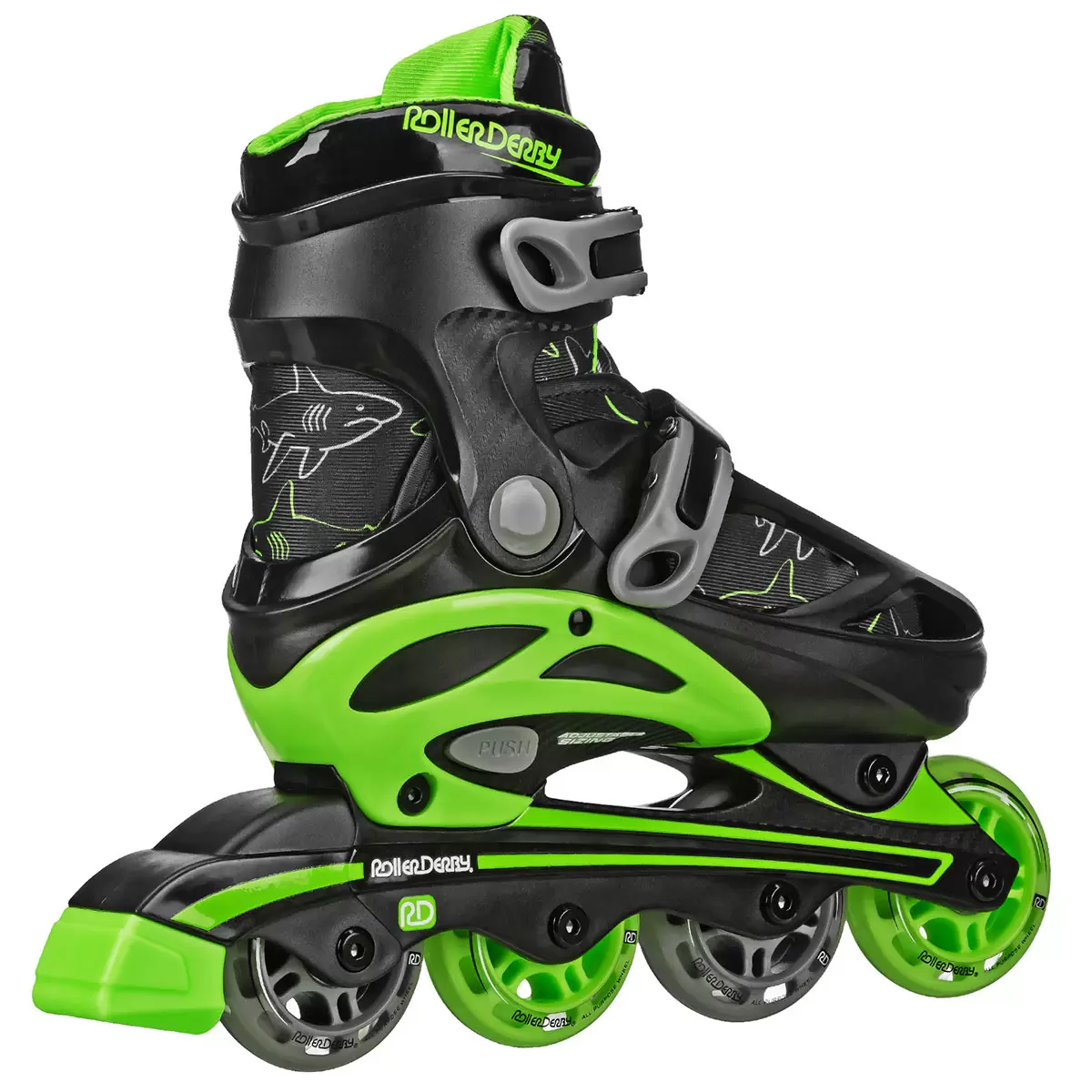 Roller Derby Rollerskates Sprinter Green