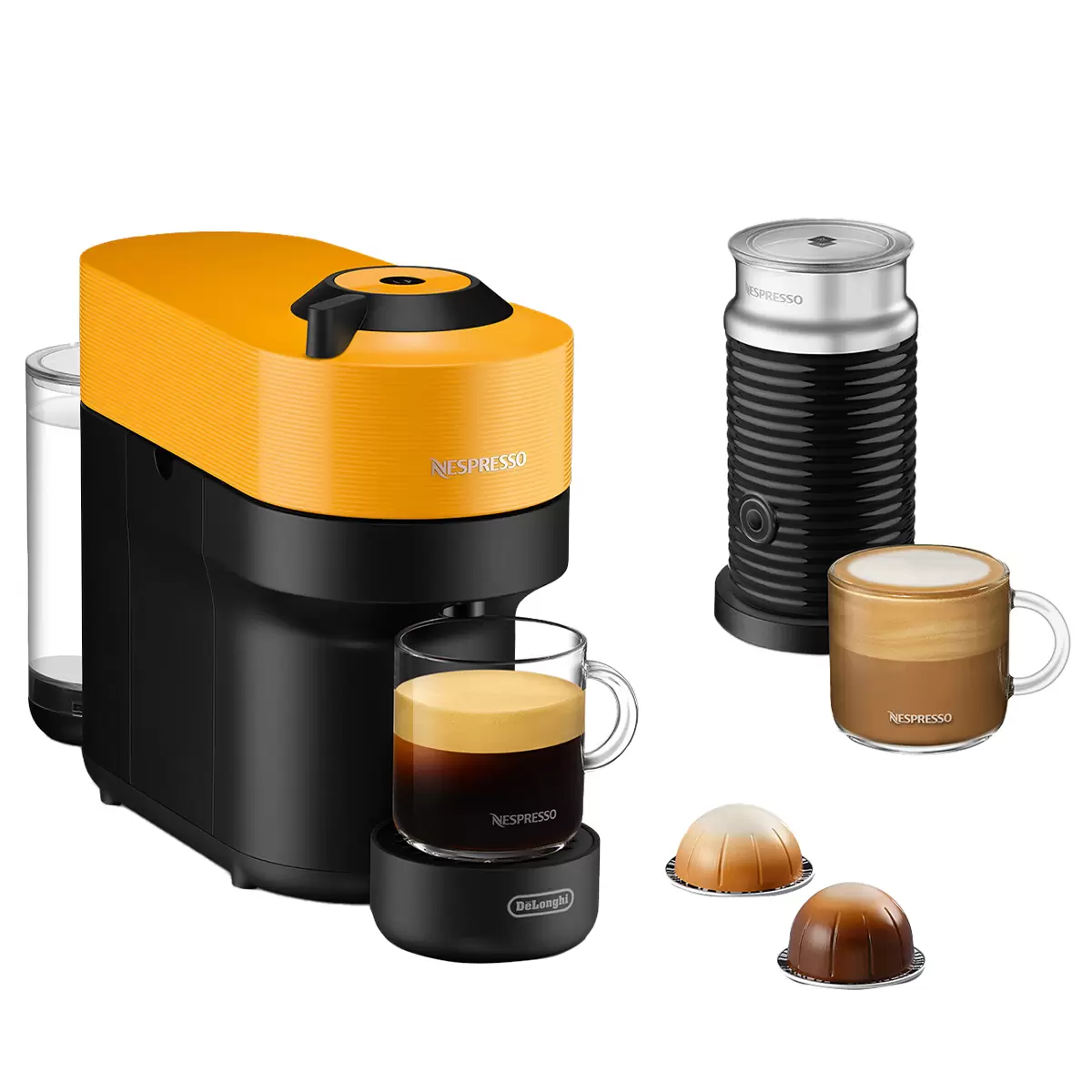 Nespresso De'Longhi Vertuo POP Coffee Machine Bundle