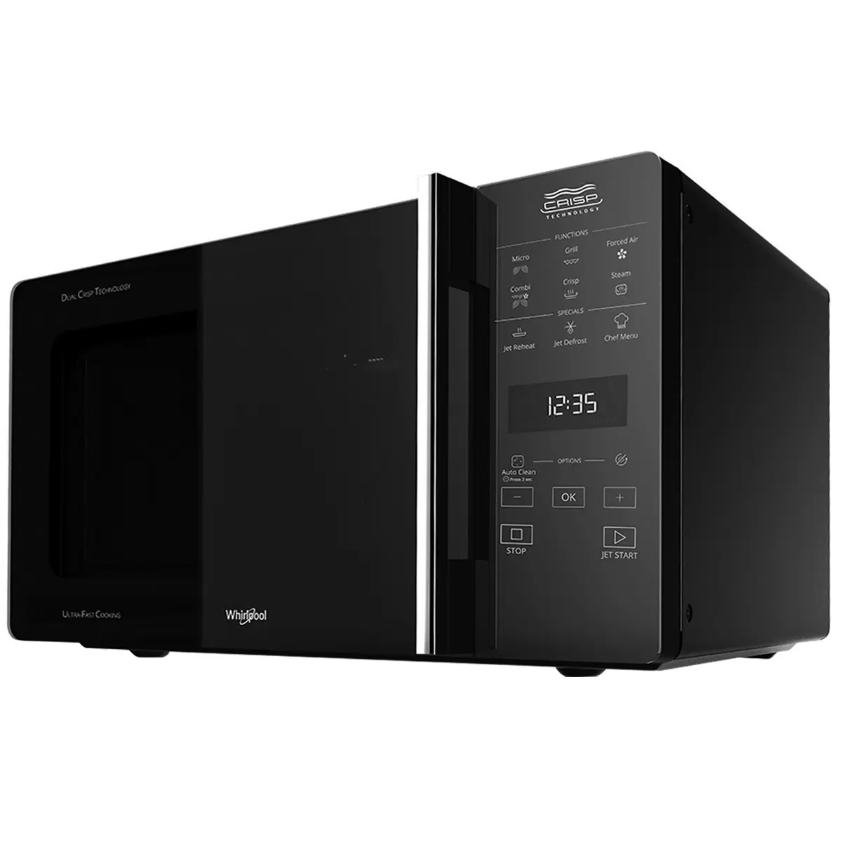 Whirlpool CrispFry 25L Microwave MWCF25BK