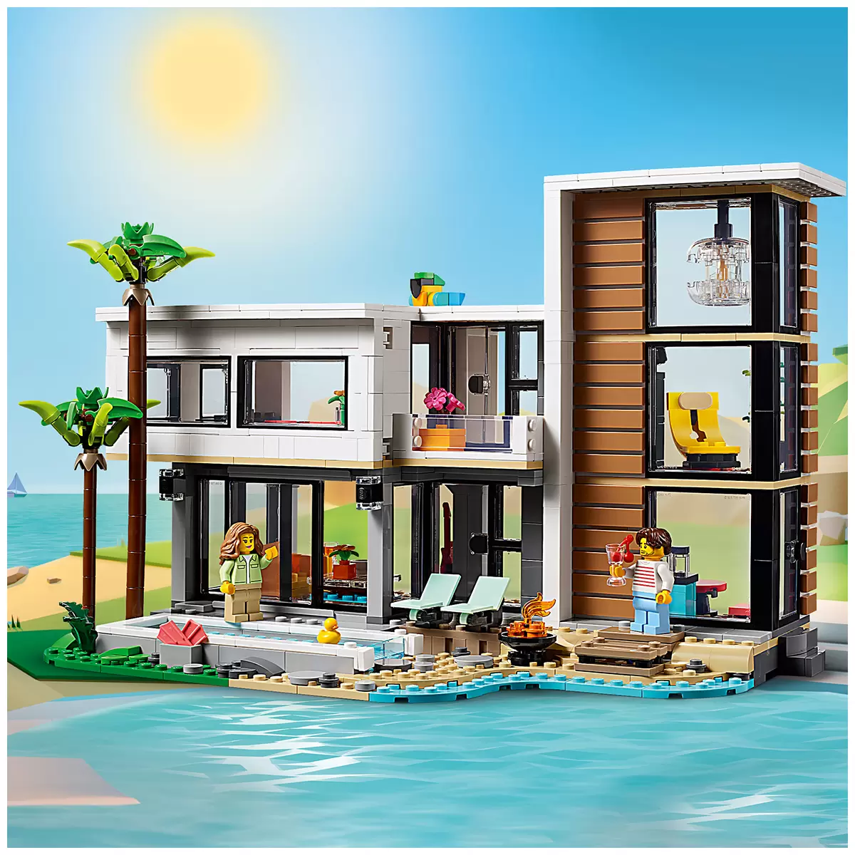 lego modern house 31153