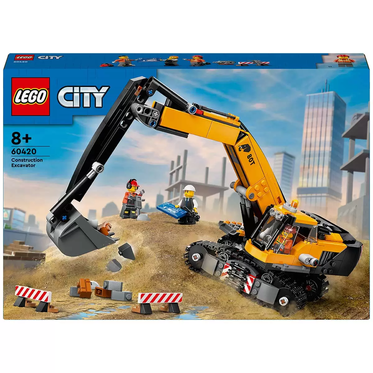 LEGO City Yellow Construction Excavator 60420