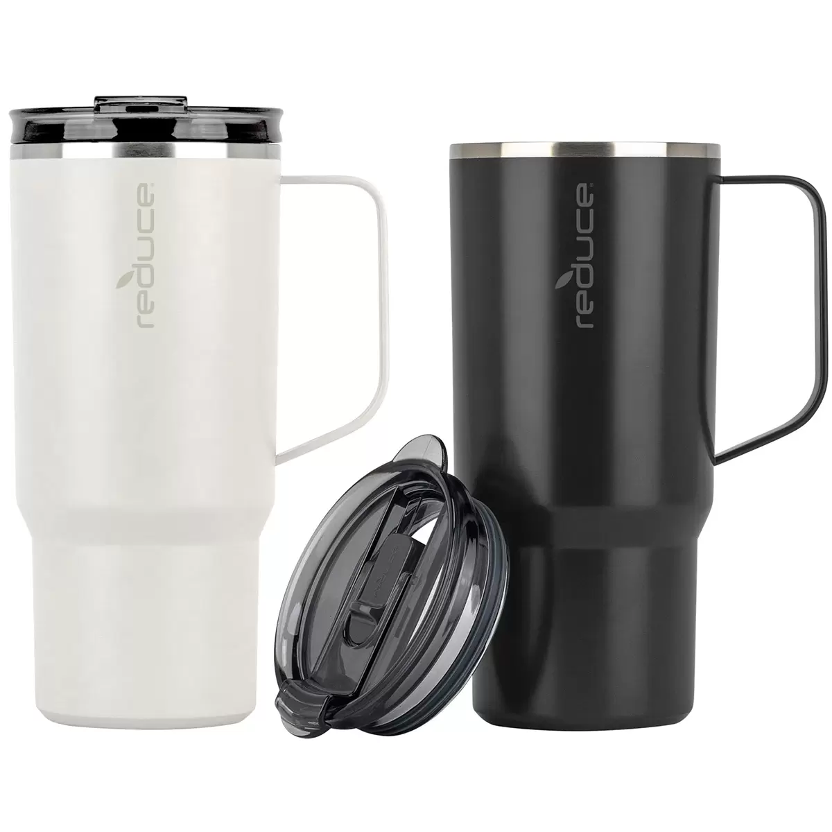 Reduce Hot1 Travel Mugs 2 Pack x 710ml Black Linen