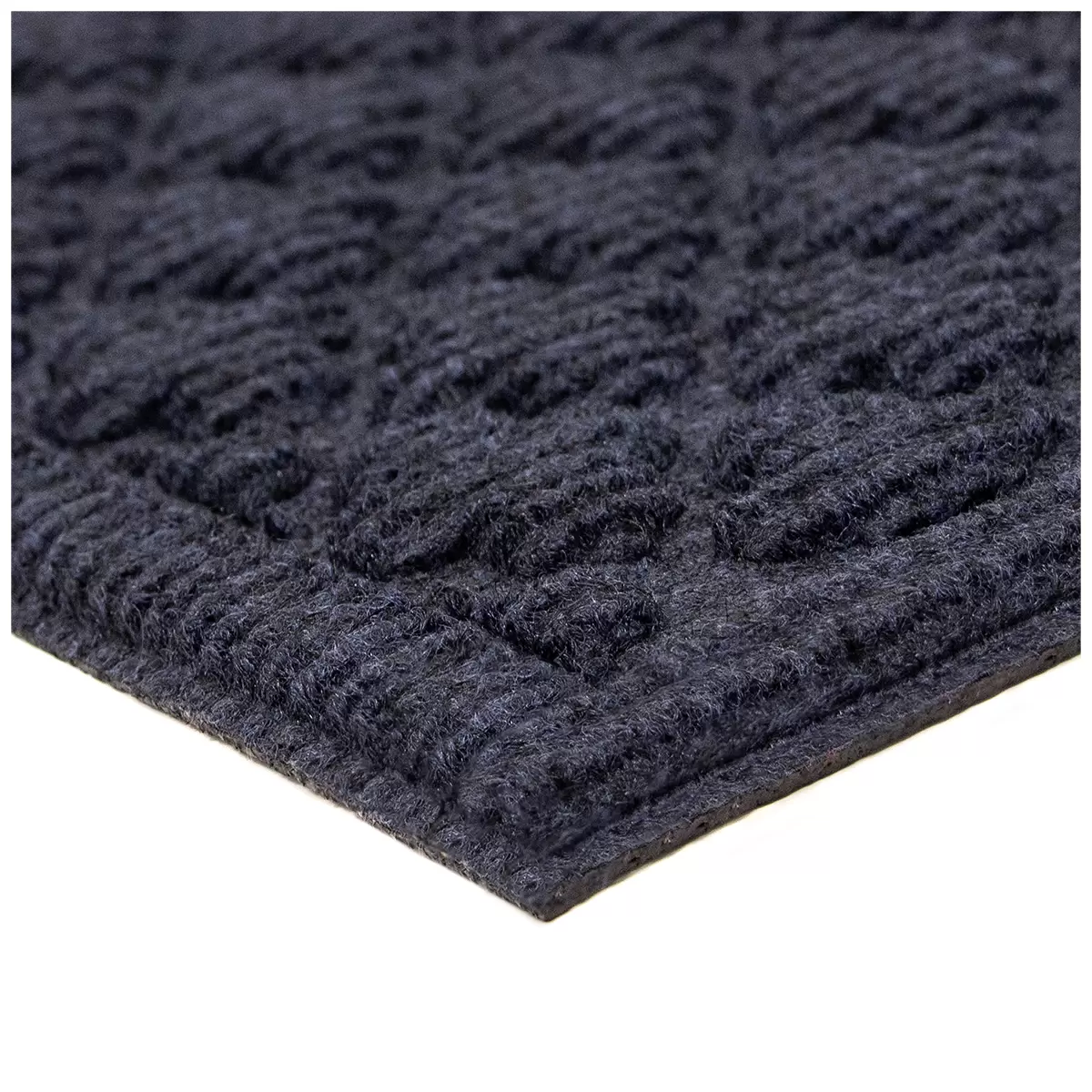 STEPGUARD Door Mat 61cm x 91cm Charcoal Cobalt Blue