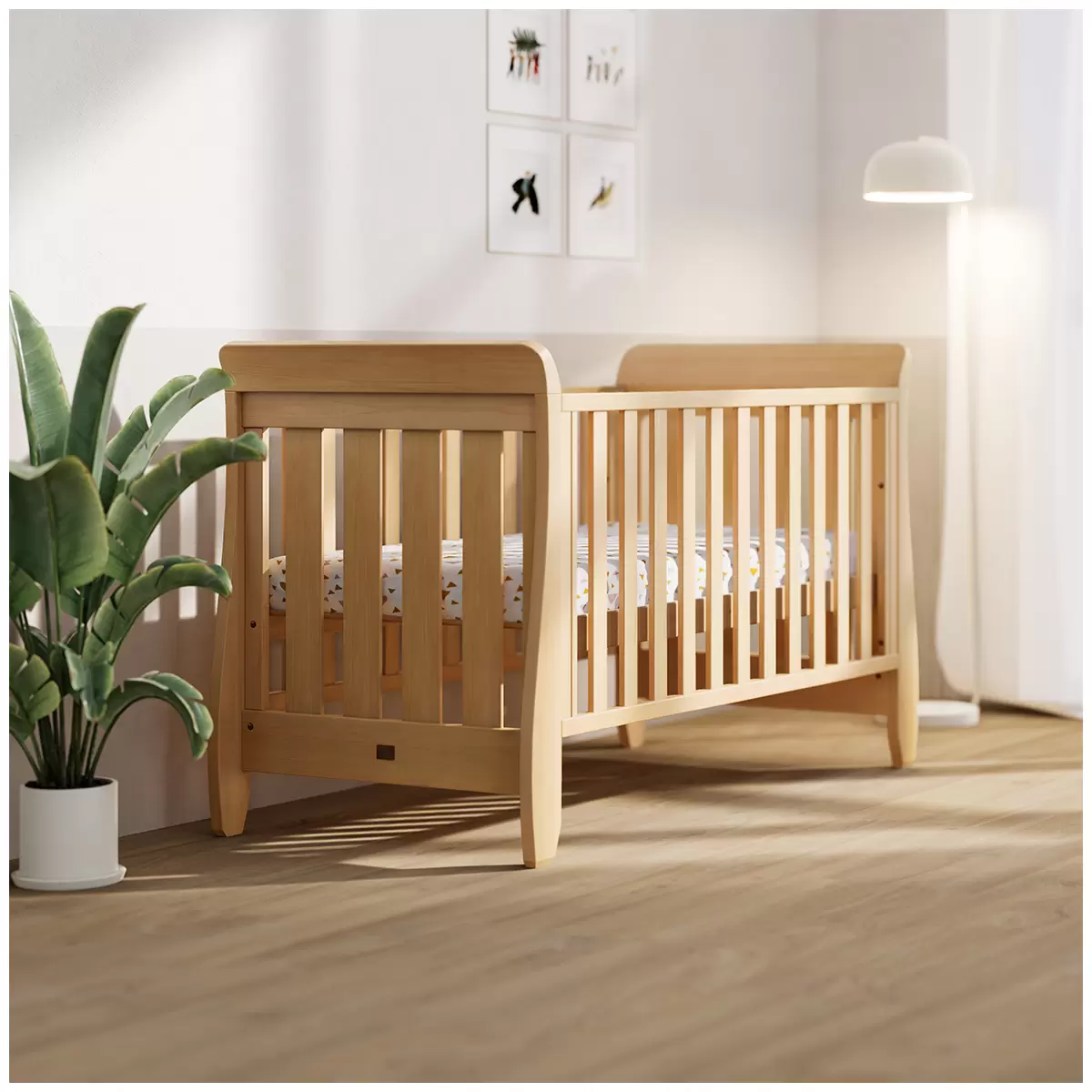 Boori Waratah Sleigh Jasmine Cot Bed