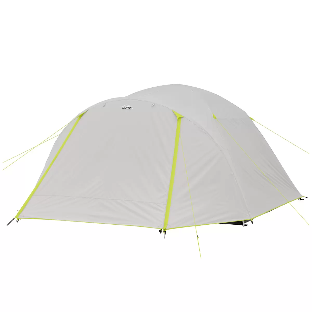 CORE 6 Person Lighted Blockout Tent with Full Rainfly