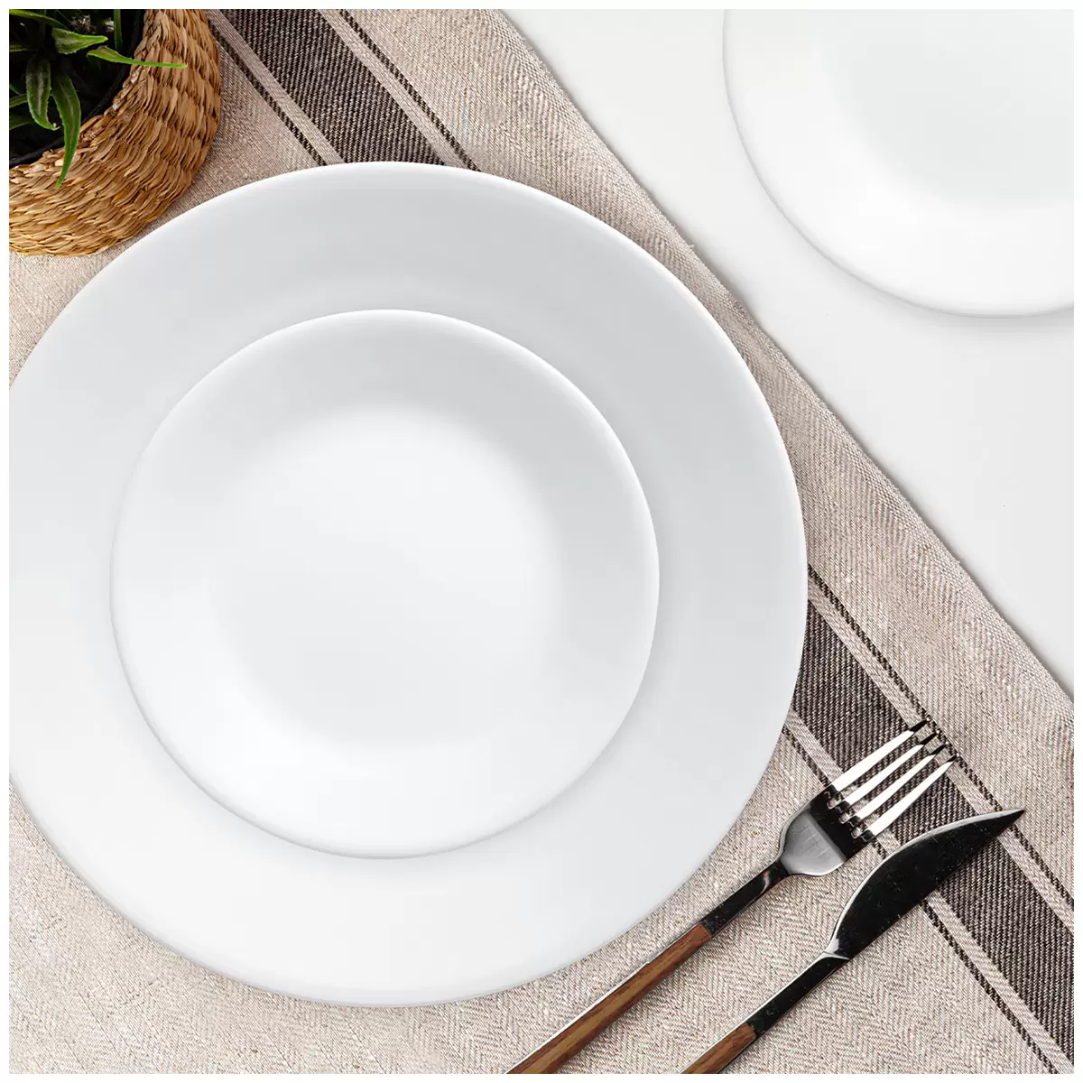 Corelle Classic White Dinnerware 16 Piece Set