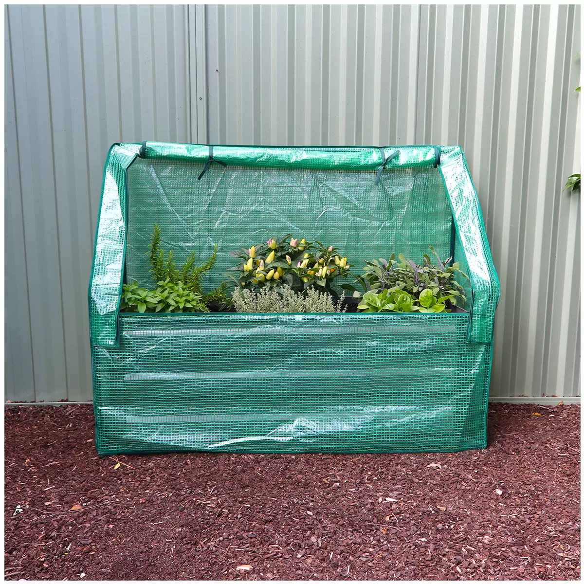 Green Life Slim GARDEN BED with Cover - Charcoal