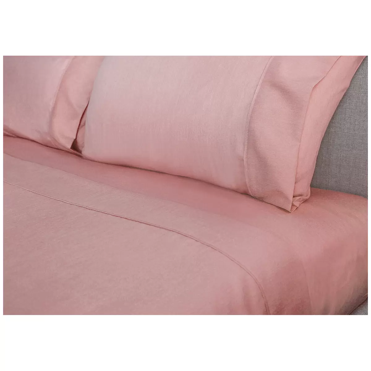 Kingtex Bamboo Cooling 2000TC Sheet Set King - Tea Rose