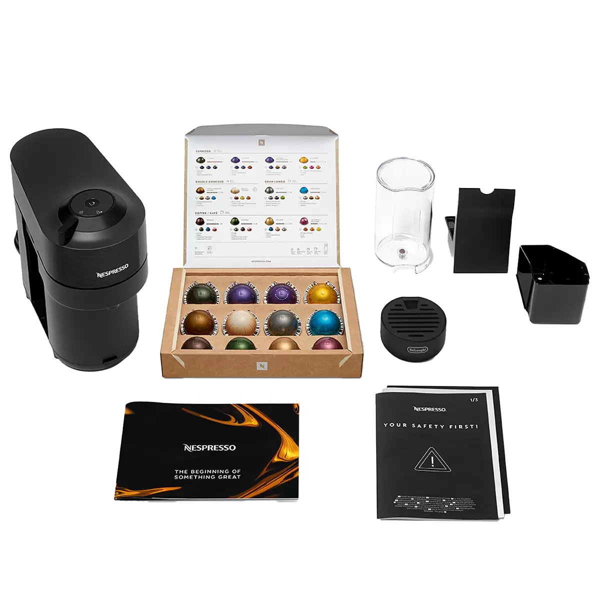 Nespresso De'Longhi Vertuo POP Coffee Machine Bundle