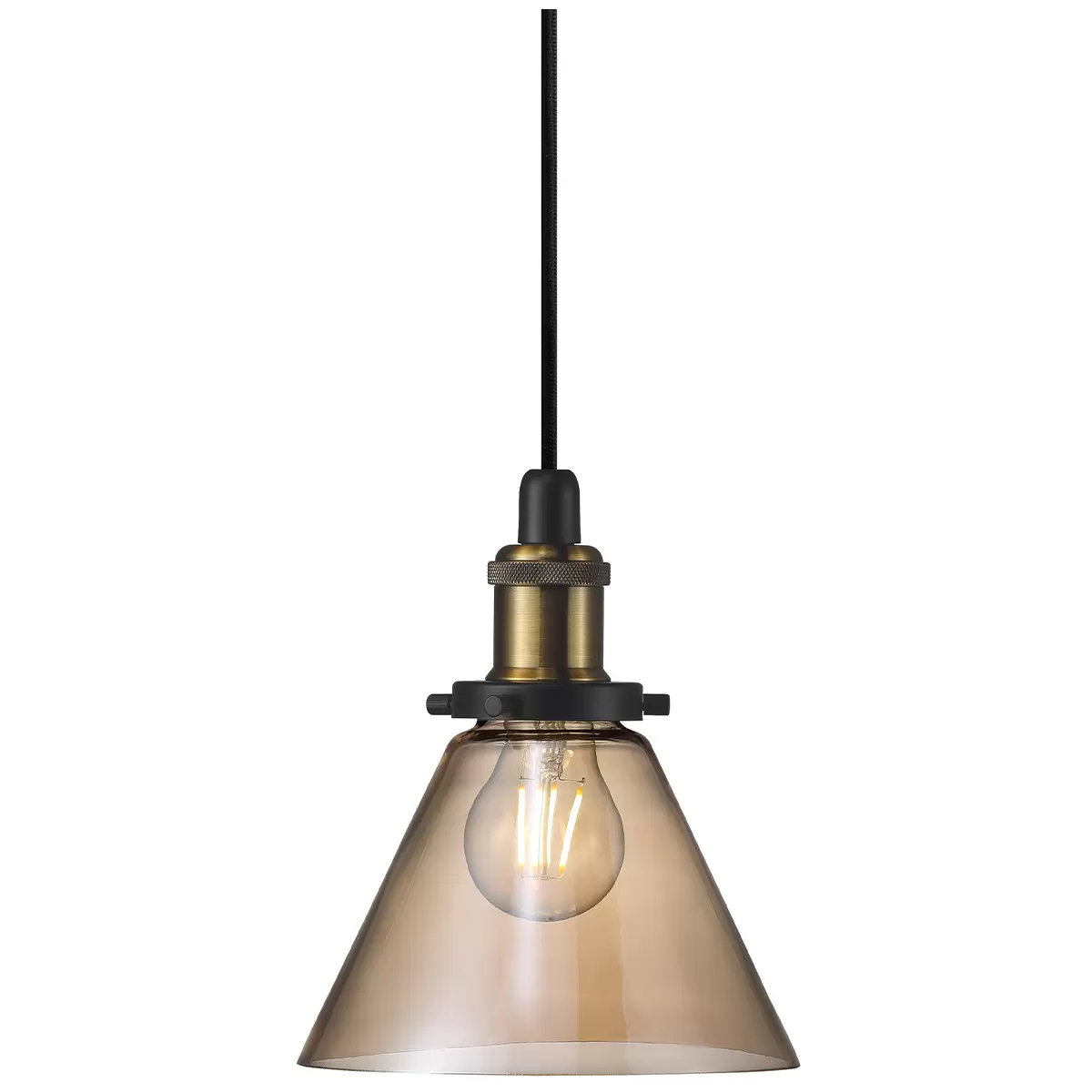 Nordlux Disa Pendant Amber Glass E27