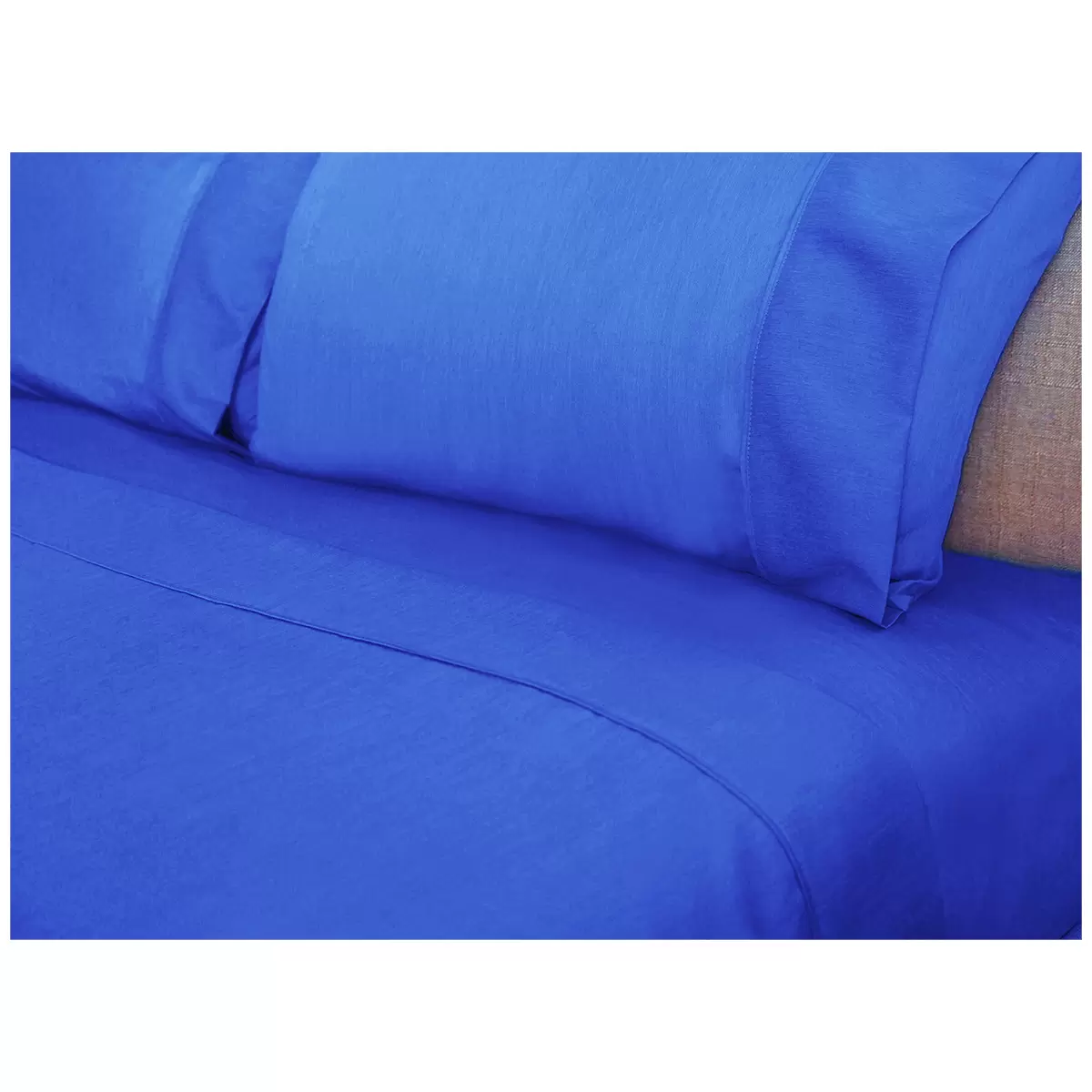 Kingtex Bamboo Cooling 2000TC Sheet Set Single - Royal Blue