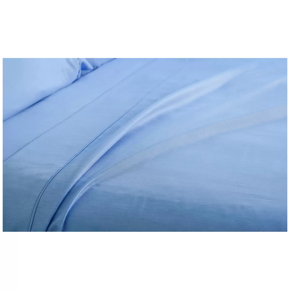 Kingtex Bamboo Cooling 2000TC Sheet Set Single - Steel Blue