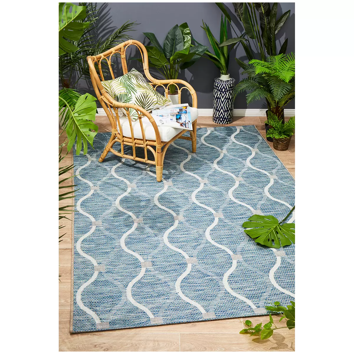 Terrace 5501 Blue 230 cm X160 cm