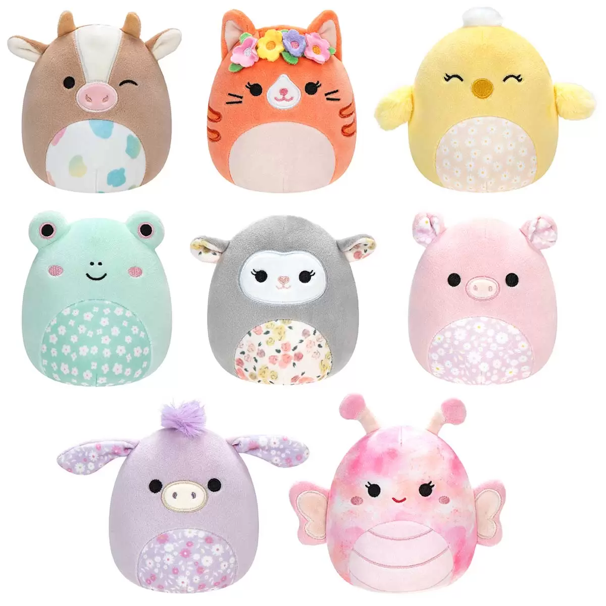 Squishmallows Plush 12cm 8 Pack Spring Critters