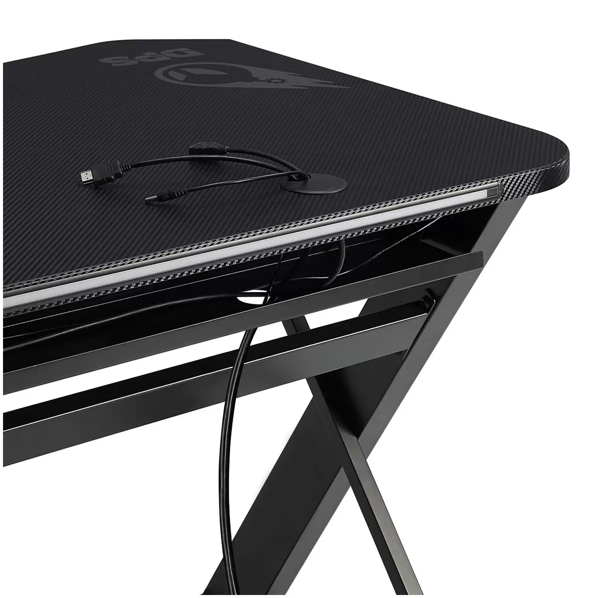 Bayside Furnishings Radius 151 cm DPS Gaming Desk CSC60GD-1