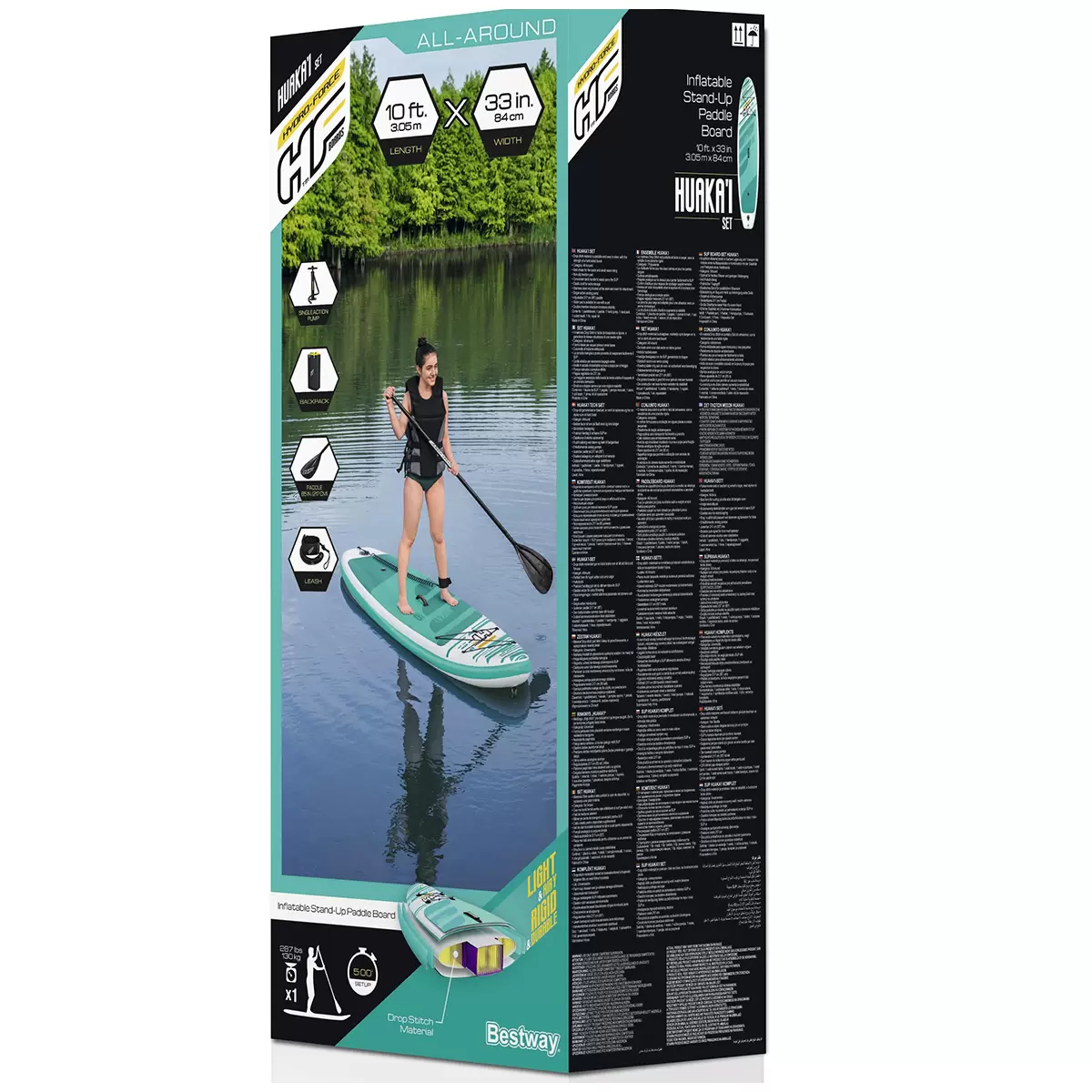 Bestway Hydro-Force HuaKa'i Inflatable Stand-Up Paddleboard Set 3.05 M