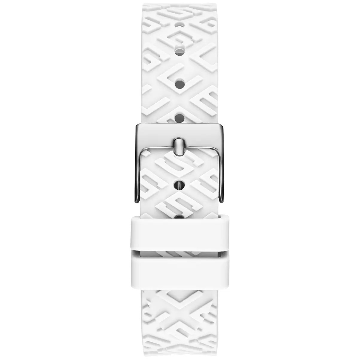 GUESS White Fame Logo SIlicone Women's Watch GW0543L1