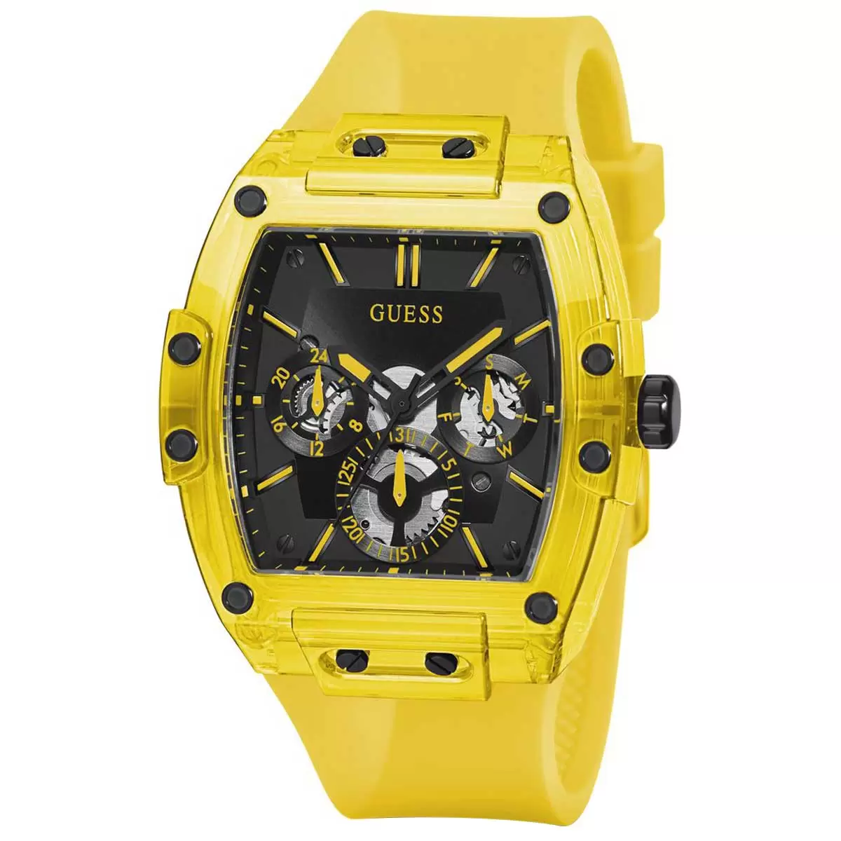 Guess Phoenix Yellow Multifunction Men's Watch GW0203G6