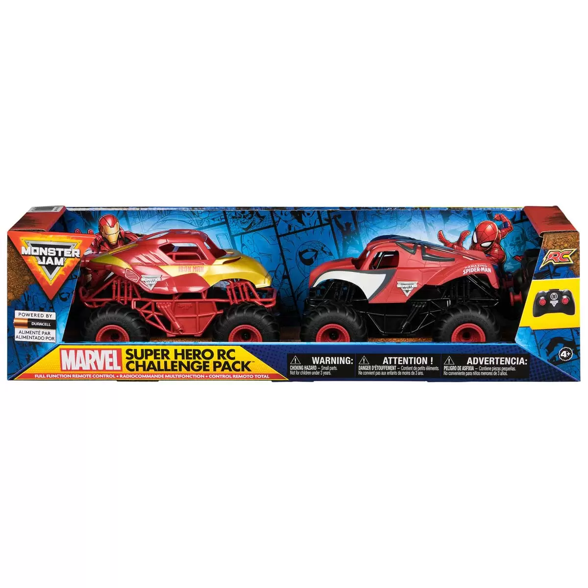 Marvel Monster Jam Super Hero RC Challenge Set