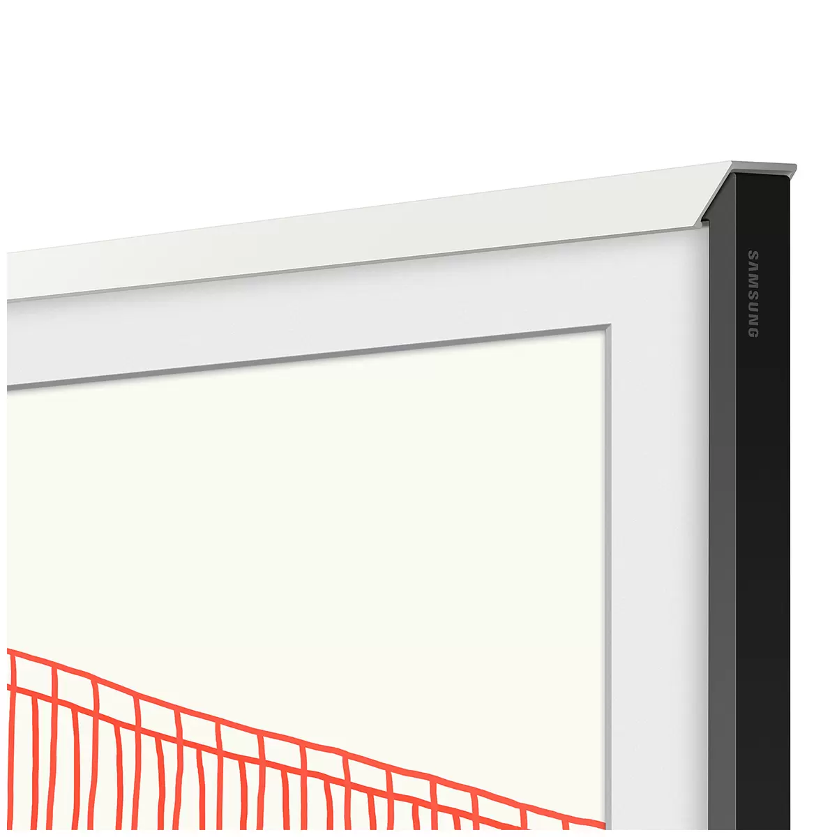 The Frame TV Customisable Bezel White