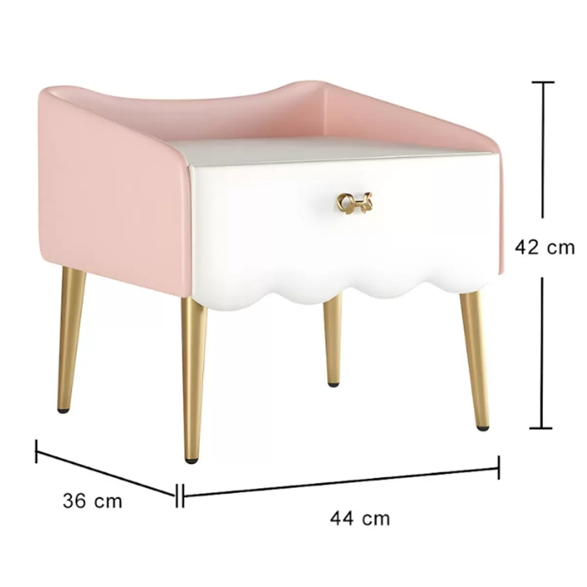 Aesthetik Kids Princess Bedside Table