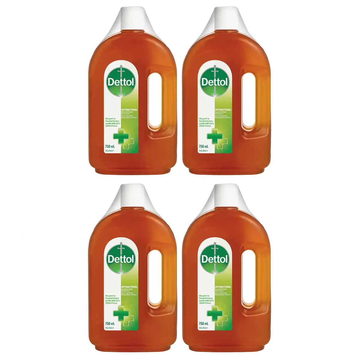 Dettol Antibacterial Household Grade Disinfectant 4 x 750ml