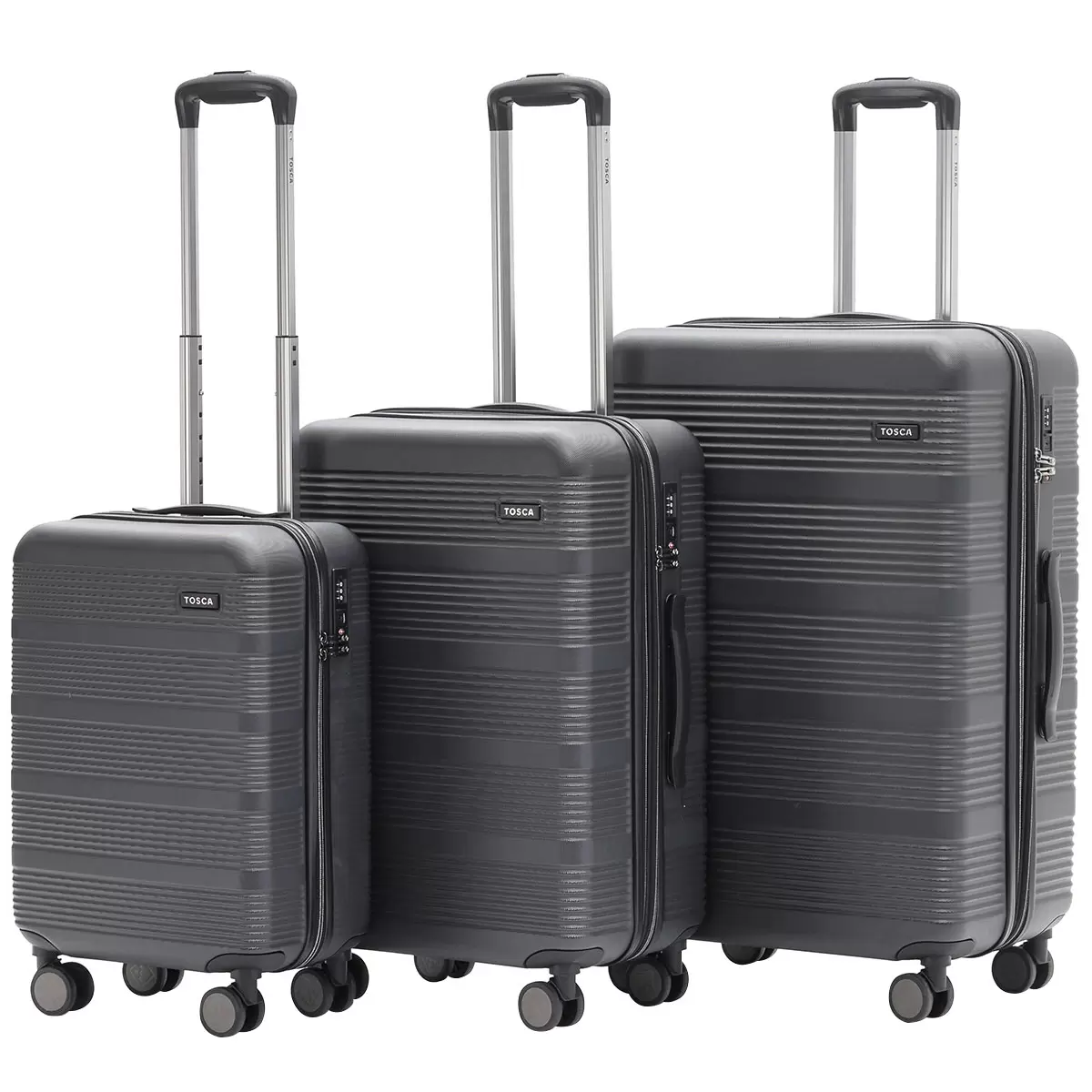 Tosca Cosmic Luggage 3 Piece Set Black