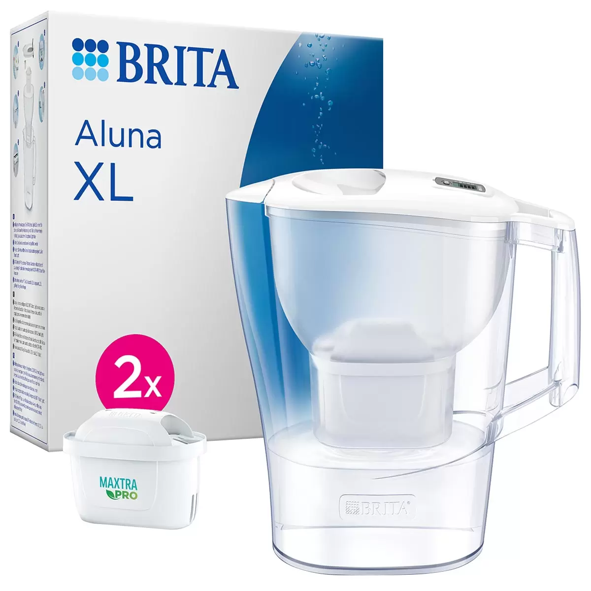 BRITA Aluna XL Water Filter Jug 3.5L With 2 Maxtra Pro Filters