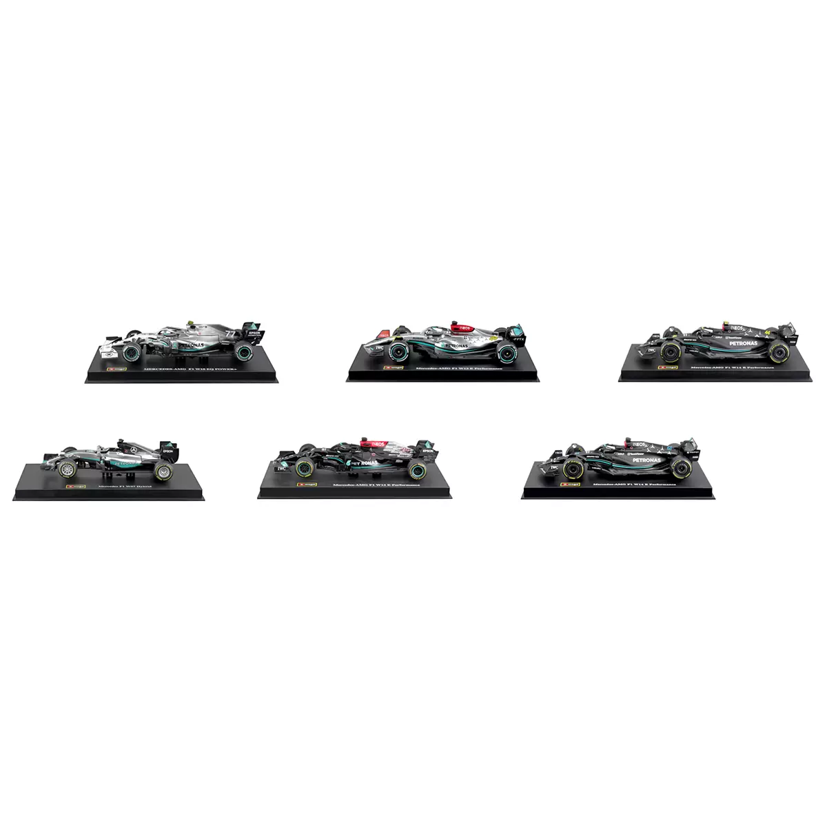 Maisto 1:43 Formula Racing Die Cast 6 Pack Mercedes Benz