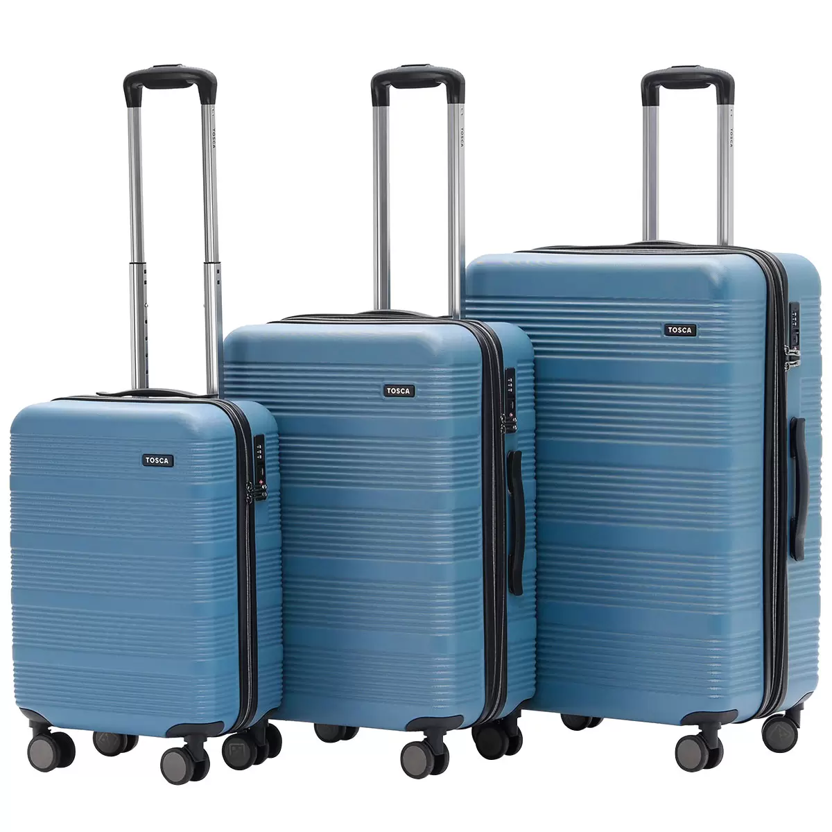 Tosca Cosmic Luggage 3 Piece Set Blue Mirage