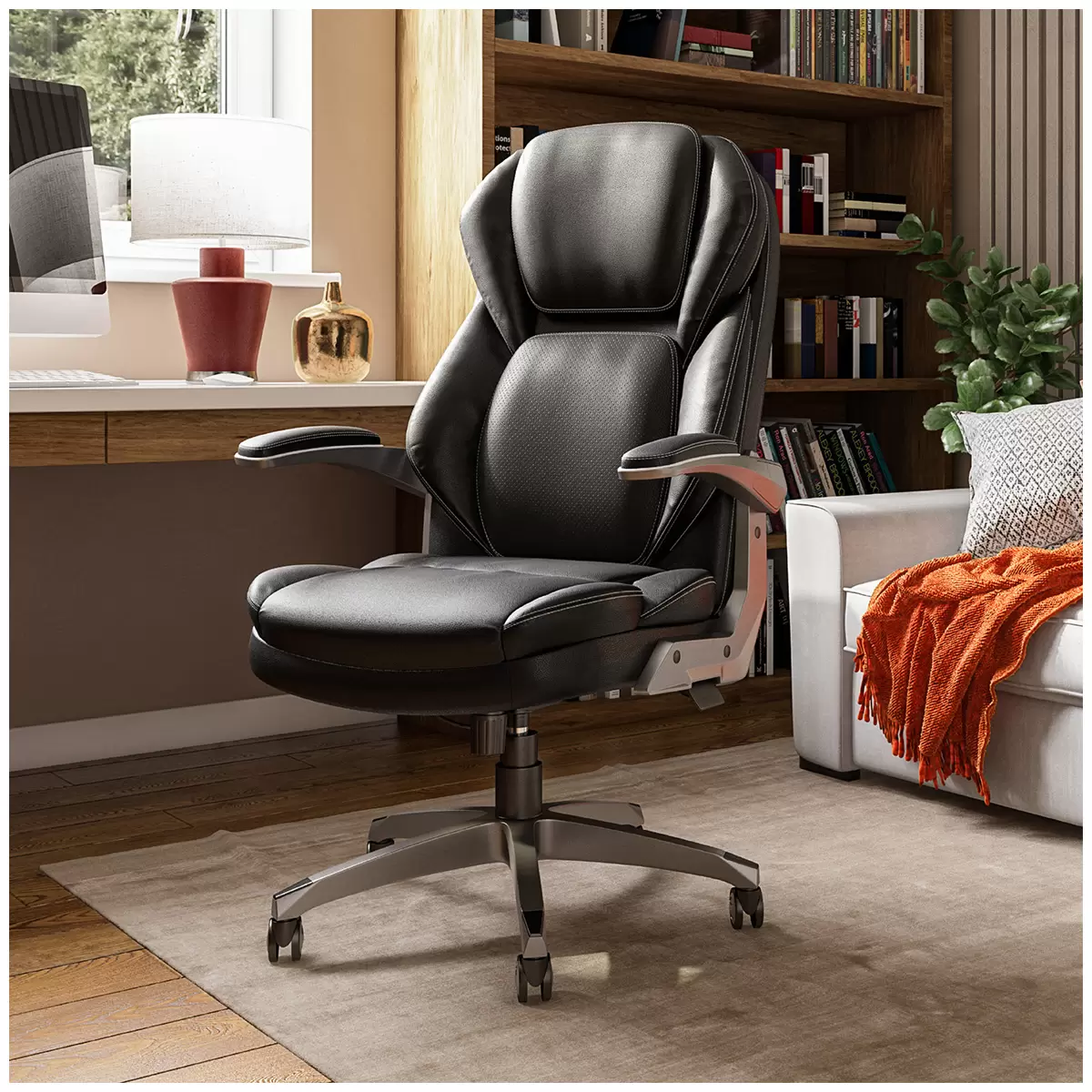 Living Style Adjustable Headrest Manager Chair